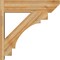 Ekena Millwork Merced Slat Rough Sawn Outlooker, Western Red Cedar, 8"W x 30"D x 30"H OUT08X30X30MRC06RWR - alternate 4
